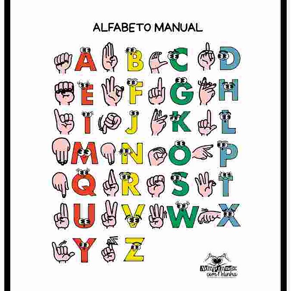 CARTAZ AMPLIADO Alfabeto Manual Divertido 2025