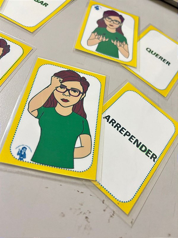 Jogo da MEMÓRIA Verbos em Libras