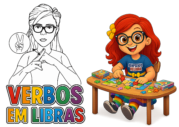 Slides Verbos em Libras - Ilustrados