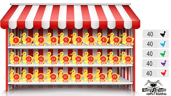 Game - Tiro ao Alvo com Material Escolar em LIBRAS