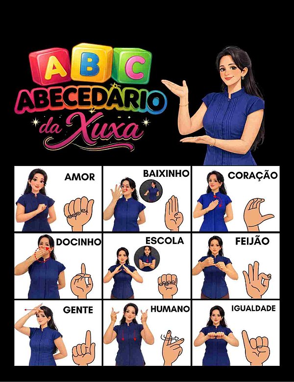 ABECEDÁRIO DA XUXA EM LIBRAS- CHATGPT