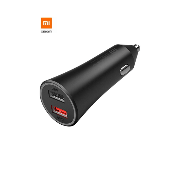 Carregador Veicular 37W 2 Portas USB Preto Original - Xiaomi