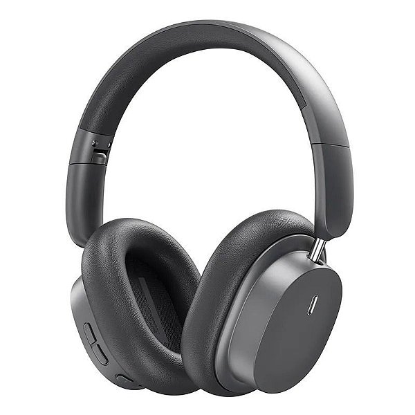 Headphone Baseus Bowie D05 Preto - 70h Bateria, Som Premium, Imersão Sonora 3D,  Bluetooth 5.3 , Design Ergonômico