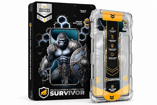 Película GShield Survivor Fosca Antirreflexo para iPhone 15 Pro Max