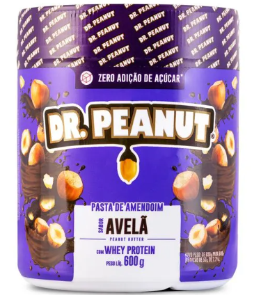 PASTA DE AMENDOIM DR.PEANUT AVELÃ ZERO LACTOSE