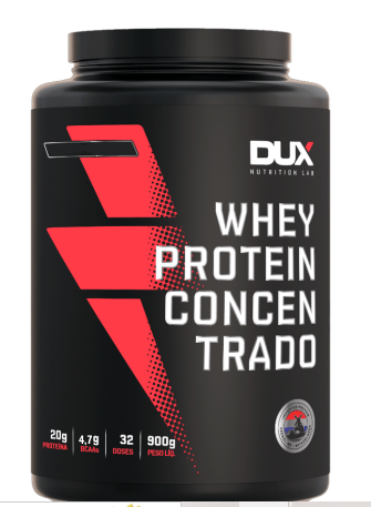 WHEY PROTEIN CONCENTRADO DUX 900G - MORANGO