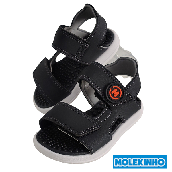 Sandália Papete Molekinho Preta
