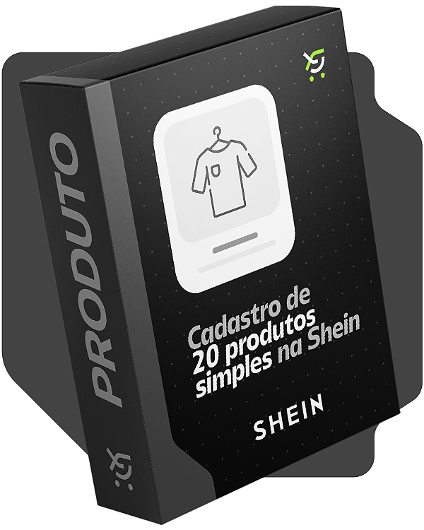 Cadastro de 20 produtos simples na SHEIN