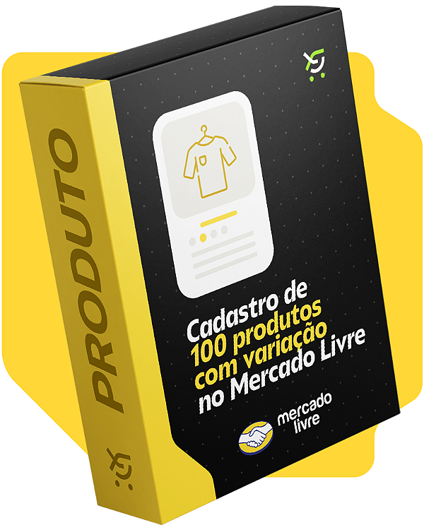Cadastro de 100 produtos com variações no Mercado Livre