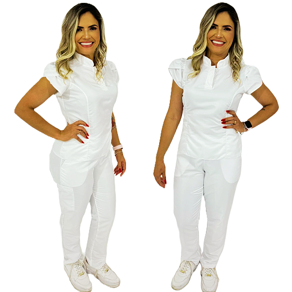 Scrub Hospitalar Pijama Cirúrgico Feminino - Gabardine