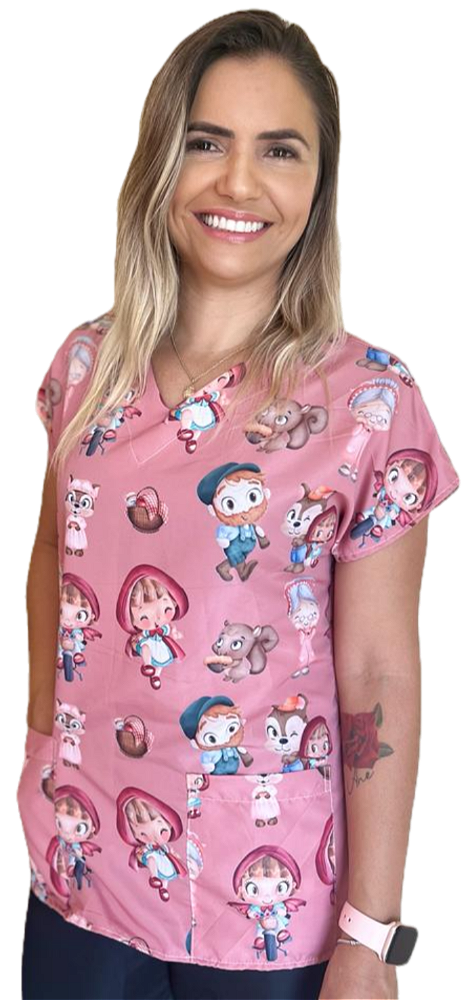 Blusa Pijama Scrub Cirurgico Hospitalar Pediatria Infantil