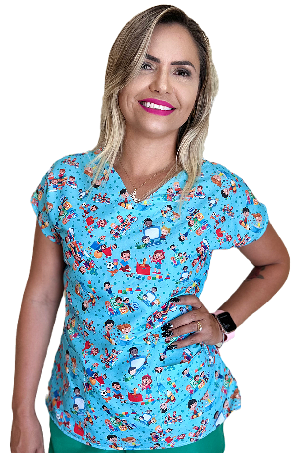 Blusa - Uniforme - Pedagogia - Professora Educação Infantil