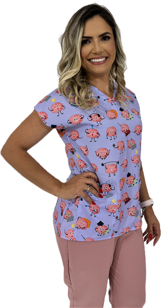 Scrub Pijama Cirurgico Conjunto estampado psicologia autismo