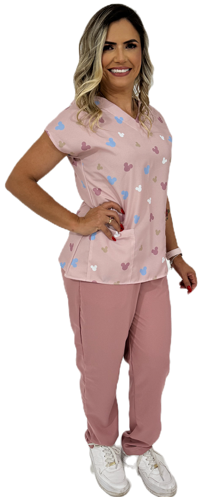 Scrub Pijama Cirúrgico estampado desenho infantil pediatria