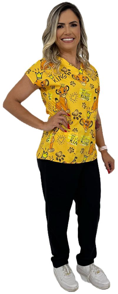 Scrub Pijama Cirurgico Desenho infantil personagem pediatria