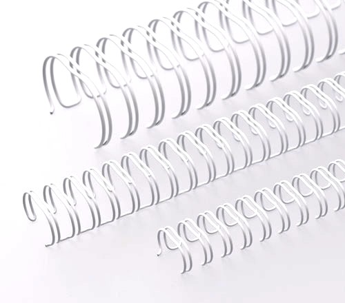 KIT C/03 UNIDADES - Wire-o/Garra Duplo Anel A4 passo 2X1 - BRANCO