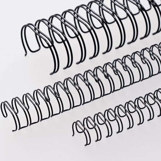 KIT C/03 UNIDADES - Wire-o/Garra Duplo Anel A4 passo 2X1 - PRETO