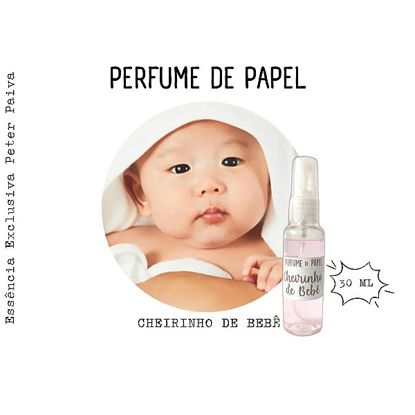 Perfume de Papel /Cheirinho para Embalagem / Aroma para Ambientes - Cheirinho de Bebê 30ml