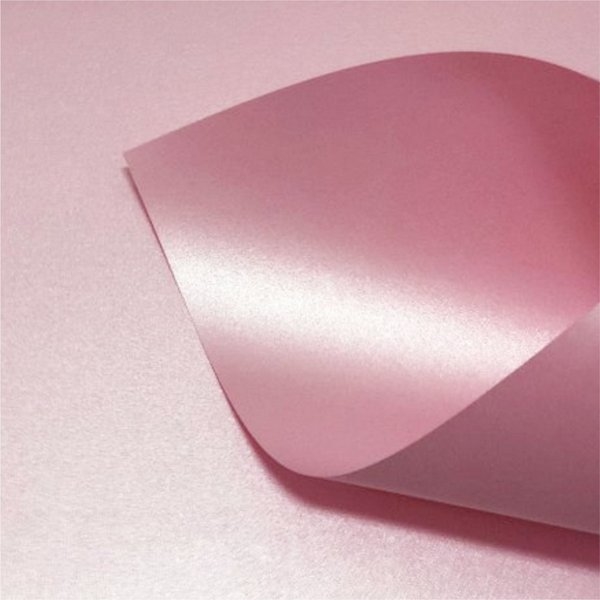 Papel A4 Pérola Rosa Bebê Metalizado 180g - 20 folhas