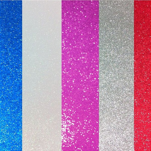 Folha/ Placa de E.V.A Colorida com Glitter 40x60cm - 1 Folha