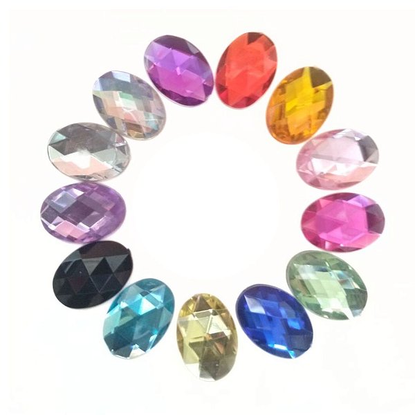Chaton/Strass Oval 18x13mm - 20 unidades
