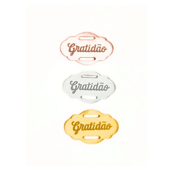 03 Passantes/Finalizadores para Agendas GRATIDÃO - 3 unidades