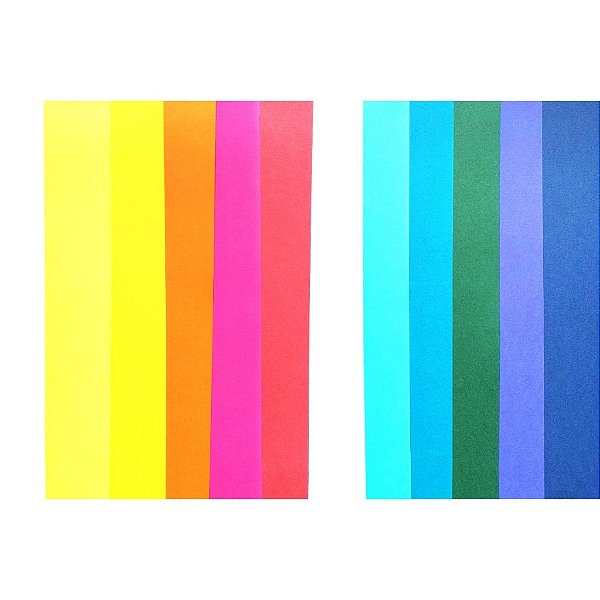 Papel Scrapbook COLORIDOS DIVERSOS 180g - 30,5 x 30,5cm - 29 folhas