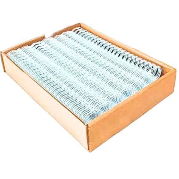 CAIXA WIRE-O A4  1 1/8 BRANCO - 250 folhas (passo 2x1) - 25 UNIDADES