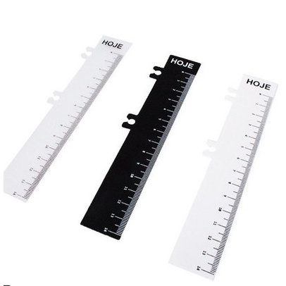 Régua Marca Página 14 cm para Wire-o /TRANSPARENTE - 5 UNIDADES