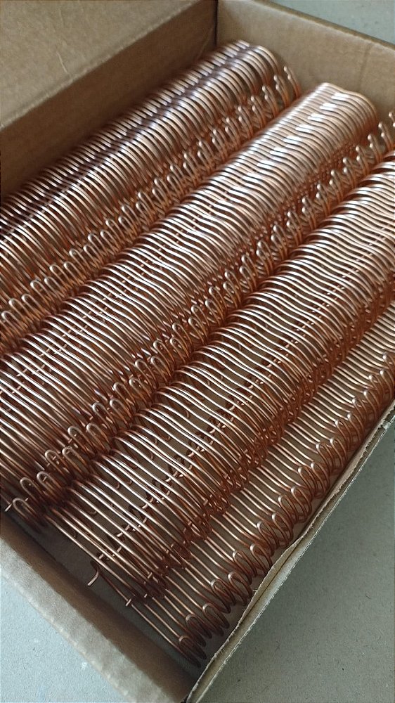 Wire-o para Encadernação A4 Rose Gold 1 1/4 - 270 folhas (passo 2x1) 12 unidades