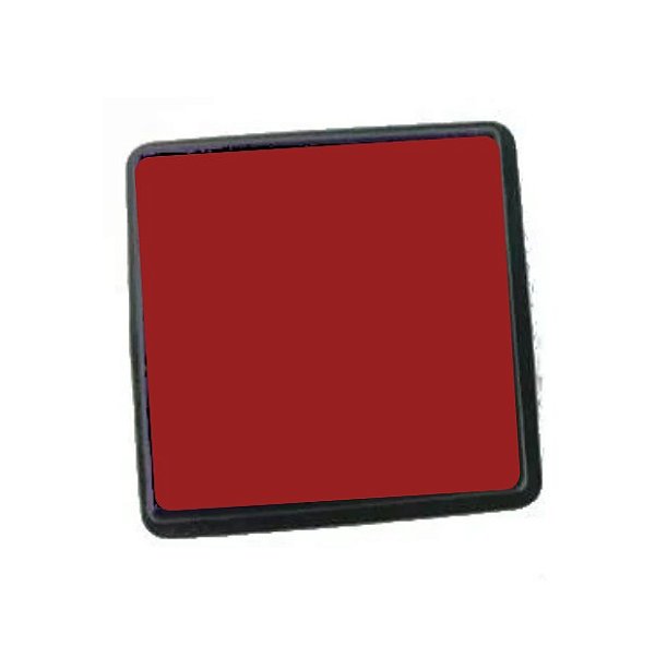 Carimbeira / Almofada para Carimbo - Diversas Cores cor:Vermelho