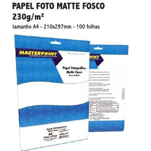 MP-PAPEL FOTO MATTE FOSCO 230G/M² A4 - 100FOLHAS