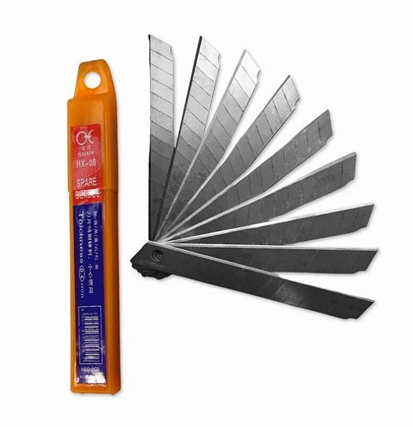 LAMINAS EM METAL P ESTILETE C/ 10 UNIDADES