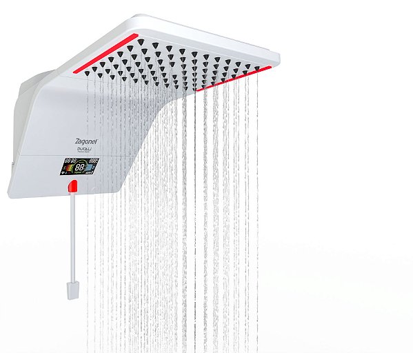 ZAGONEL DUCHA DUCALI PREMIUM  ELETRONICA 5500W 127V BRANCO - DDPEL55127BR03