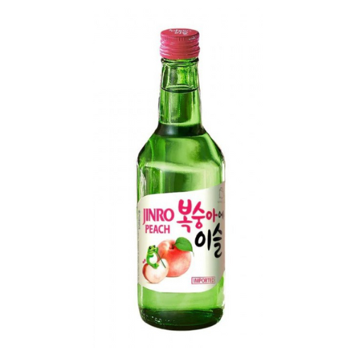 SOJU SABORIZADO PÊSSEGO JINRO 13% 360ML