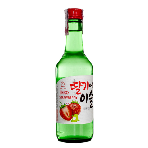 SOJU SABORIZADO MORANGO JINRO  13% 360ML