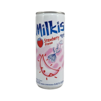 BEBIDA MILKIS SABOR MORANGO LOTTE - BEBIDA GASEIFICADA SABOR MORANGO  - 250ML