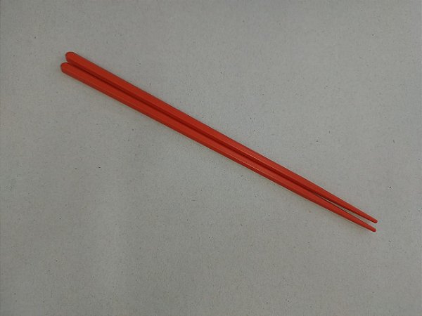Hashi Pauzinho Hexagonal em Fibra de Vidro Laranja 24cm (Par)