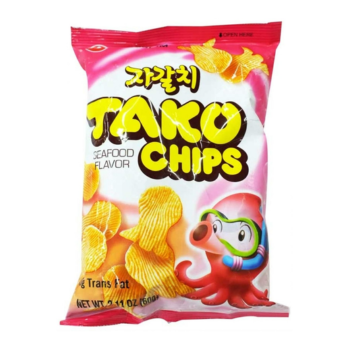 SALGADINHO TAKO CHIPS SABOR POLVO NONGSHIM 60G