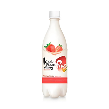MAKGEOLLI SABOR MORANGO - VINHO DE ARROZ COREANO  750ML Vol. 3%