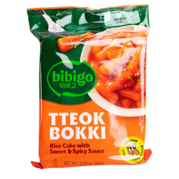 TEOKBOKKI SWEET AND SPICY MASSA DE ARROZ DOCE APIMENTADA BIBIGO CJ FOODS 360G