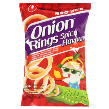 SALGADINHO DE CEBOLA APIMENTADO ONION RINGS NONGSHIM 40g