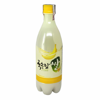 MAKGEOLLI SABOR BANANA VINHO DE ARROZ COREANO SABOR BANANA - 750ML