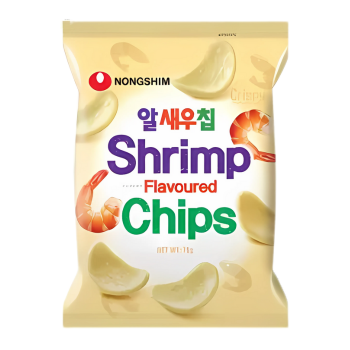 SALGADINHO SHRIMP FLAVORED CHIPS CAMARÃO CHIPS NONGSHIM 45G