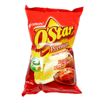 SALGADINHO POTATO CHIPS SABOR KOREAN KIMCHI FLAVOUR ORION 30G