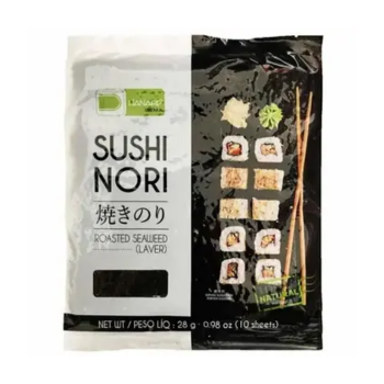ALGA MARINHA NORI SUSHI NORI 10 FOLHAS 28G