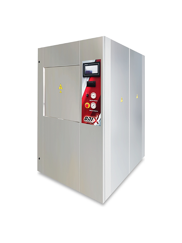 Autoclave horizontal porta de fechamento vertical deslizante - Linha TS