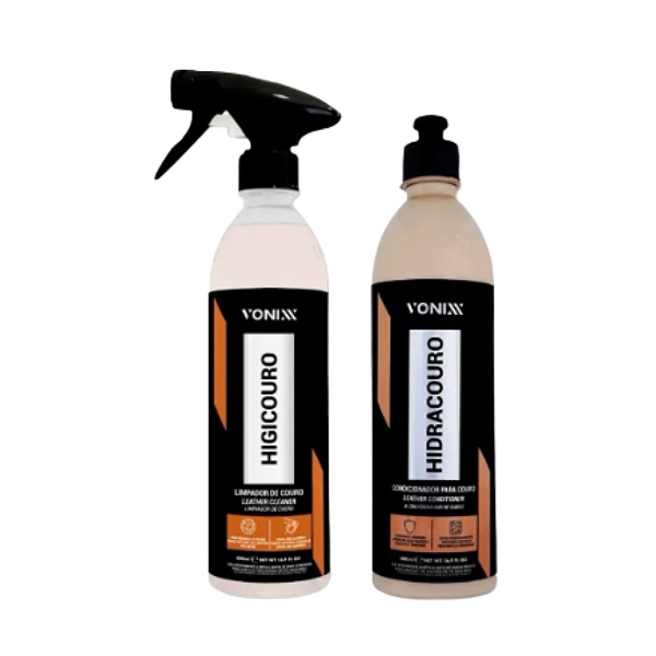 Kit Limpeza e Hidratação de Couro Higi Couro + HidraCouro - Vonix