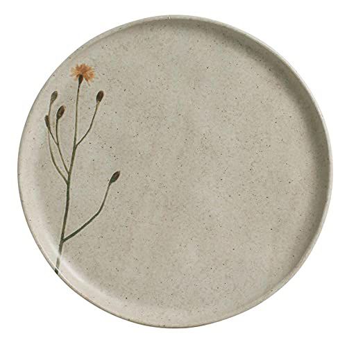 Jogo 6 Pratos Rasos Porto Brasil Stoneware Campestre 27,5cm