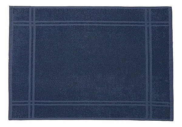 Toalha de Piso Karsten 100% Algodão Metrópole Azul Naval